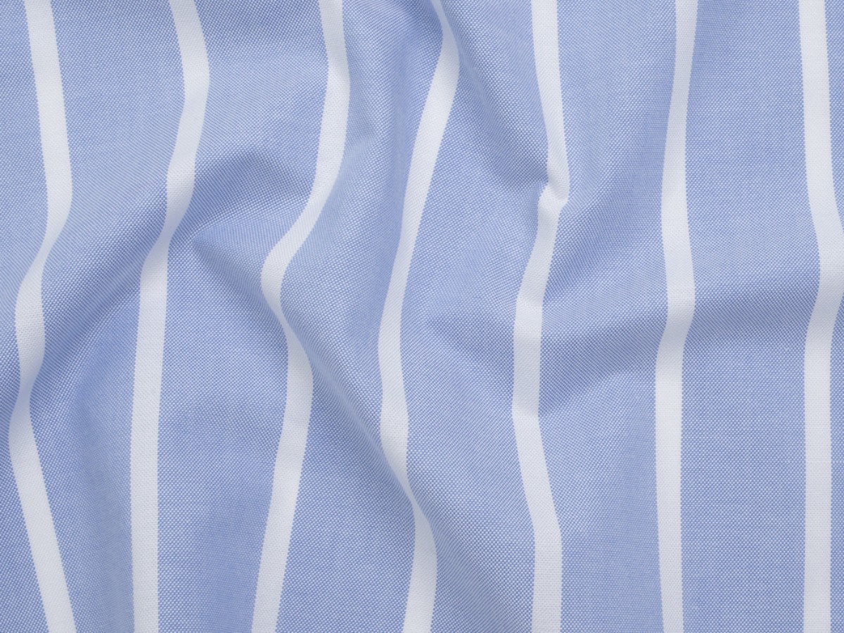 Close view of Oxford shirting fabric